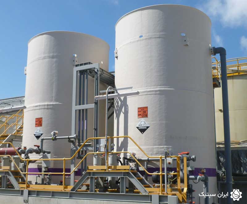 مشخصات فنی مخزن اسید هیدروفلوئوریک