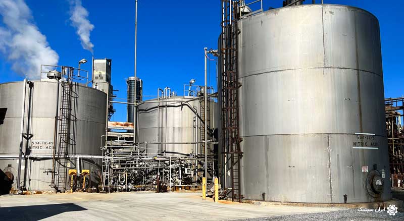 کاربردهای مخزن اسید نیتریک